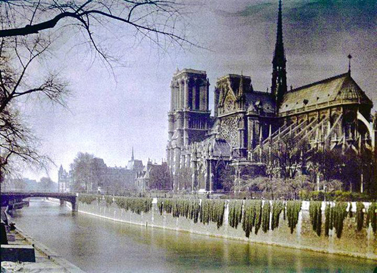 ภาพสีของปารีสในปี 1914