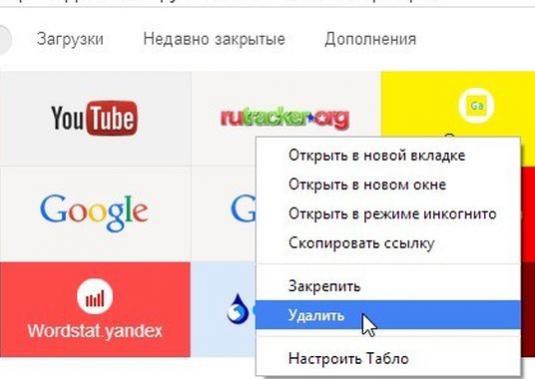 วิธีลบบุ๊คมาร์คใน Yandex?