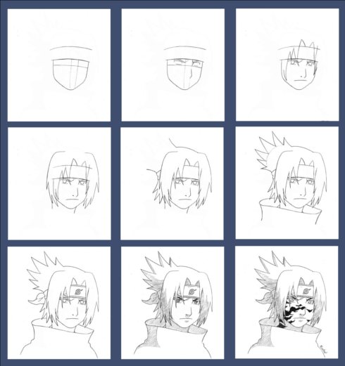 วิธีการวาด Sasuke?